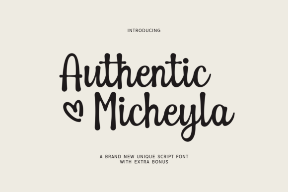 Authentic Micheyla: Elevating Modern Design with Playful Typography