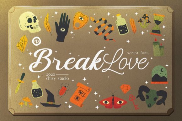 BreakLove: A Bold Handwritten Font for Modern Design
