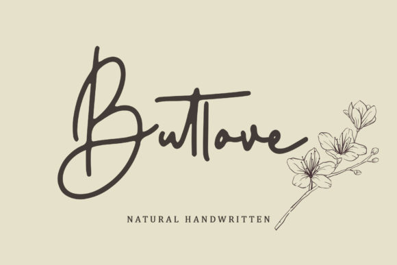 Butlove: The Sweet Handwritten Font for Modern Design