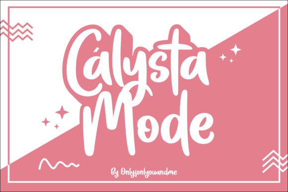 Calysta Mode: A Handwritten Font for Friendly Branding