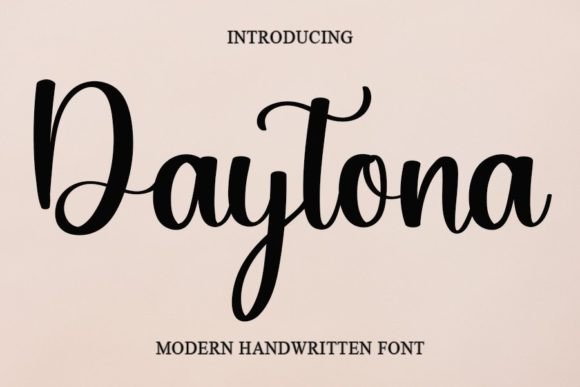 Daytona: Elevate Your Designs with Elegant Handwritten Typography