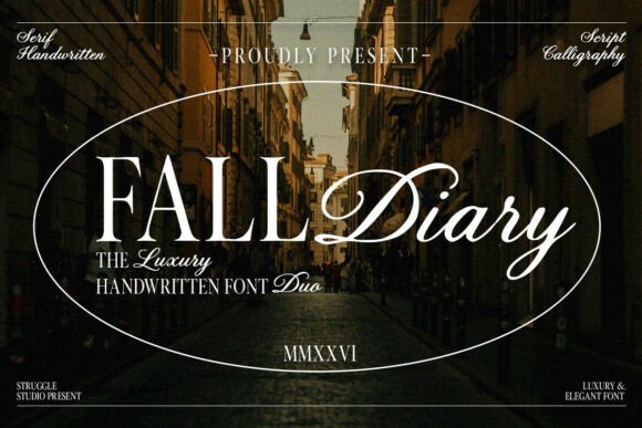 Fall Diary: A Font Duo for Timeless Luxury