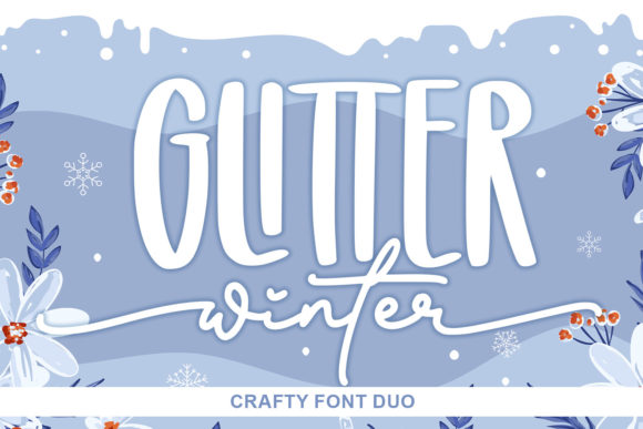 Glitter Winter: A Dual Font Duo for Creative Designers