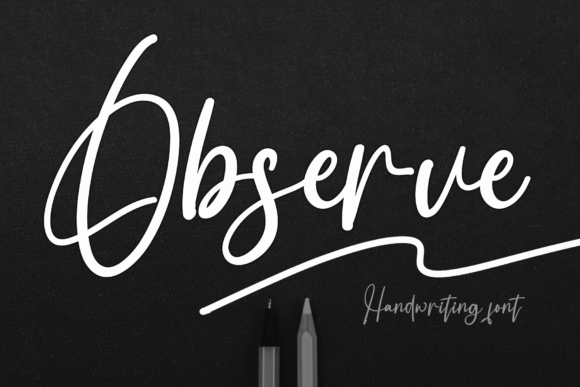 Observe: A Sweet Handwritten Font for Luxury Design