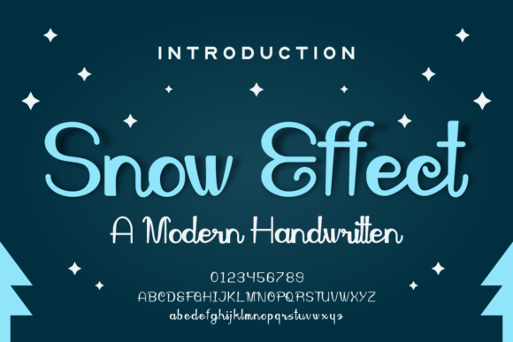 Snow Effect: Your Friendly Handwritten Font for Creative Projects