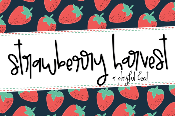 Strawberry Harvest: A Playful Font for Sweet Design