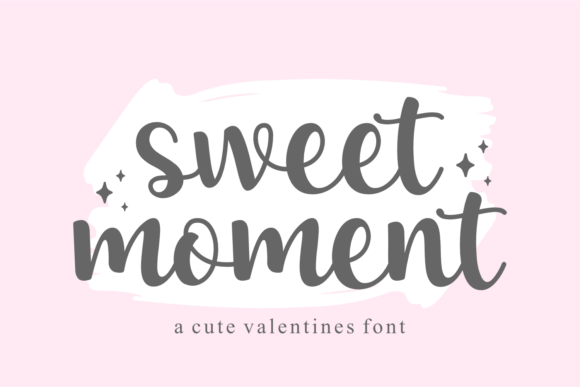 Sweet Moment: A Handwritten Font for Romantic Designs