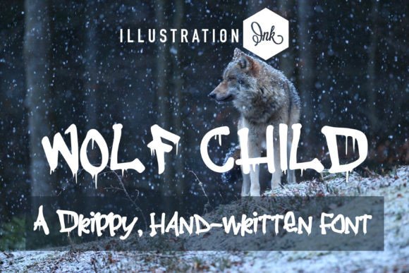 Wolf Child: A Drippy Handwritten Font for Frosty Designs